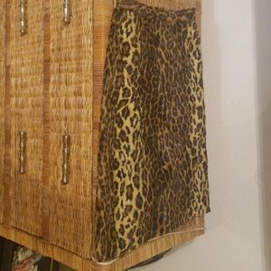 Leopard print skirt